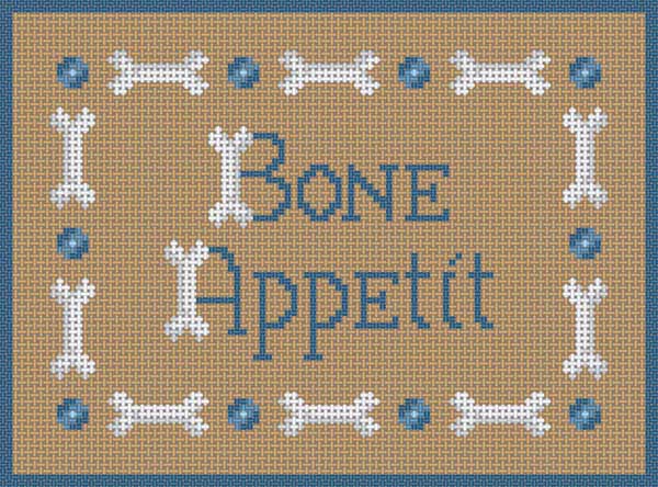 click here to view larger image of Bone Appetit (hand painted canvases)