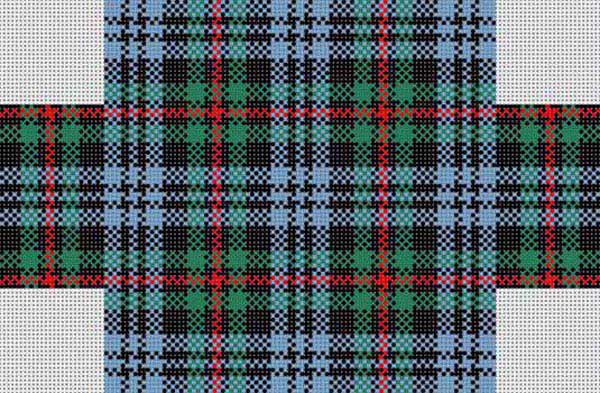 click here to view larger image of Plaid Brick Cover (hand painted canvases)