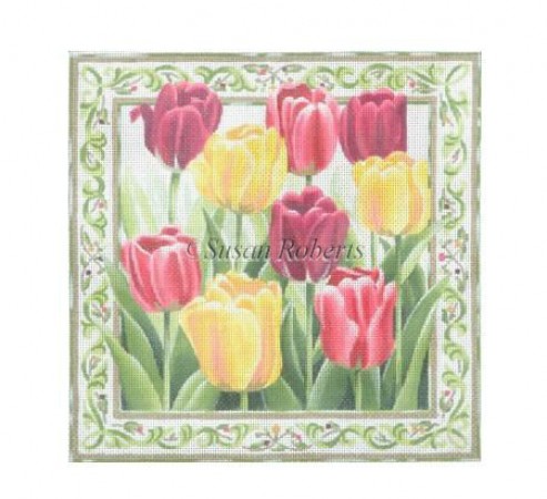 click here to view larger image of Tulips Garden - 18ct (hand painted canvases)