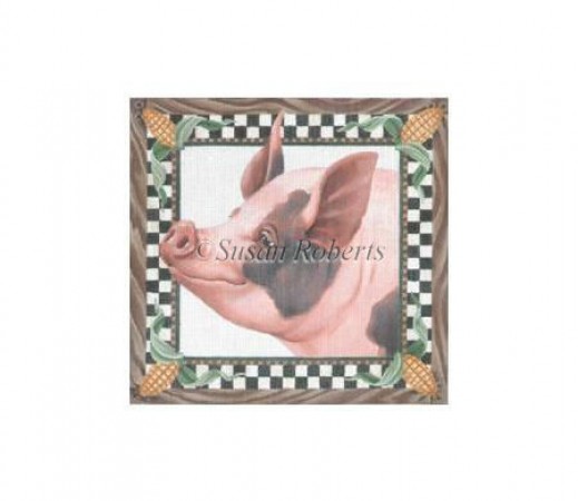 click here to view larger image of Pig In Corn (hand painted canvases)