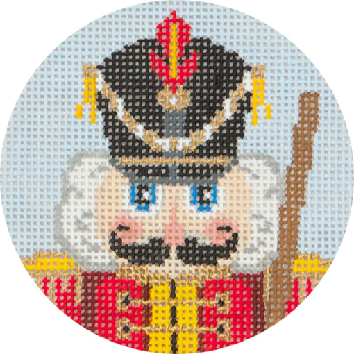 click here to view larger image of Nutcracker Soldier Ornament (hand painted canvases)