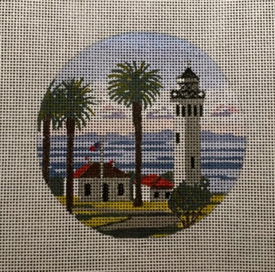 click here to view larger image of Point Vicente Light - CA (hand painted canvases)