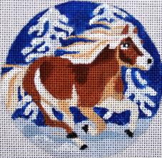 click here to view larger image of Horse Ornament (hand painted canvases)