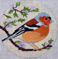 click here to view larger image of Chaffinch Ornament (hand painted canvases)