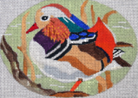 click here to view larger image of Mandarin Duck (hand painted canvases)
