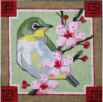 click here to view larger image of Mejiro Bird (hand painted canvases)