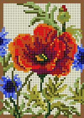 click here to view larger image of Summer Poppy (hand painted canvases)