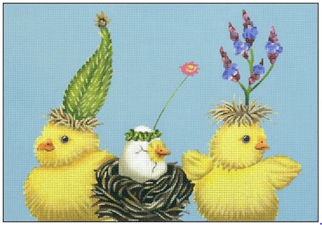 click here to view larger image of Peep, Peep and Peeper (hand painted canvases)