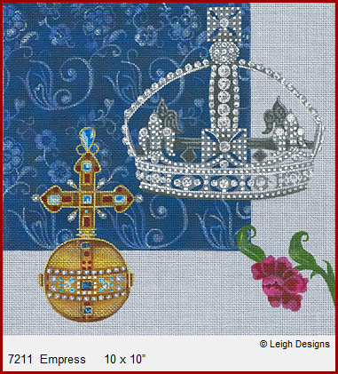 click here to view larger image of Empress - Crown Jewels (hand painted canvases)