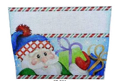 click here to view larger image of Santa/Gifts Cuff (hand painted canvases)