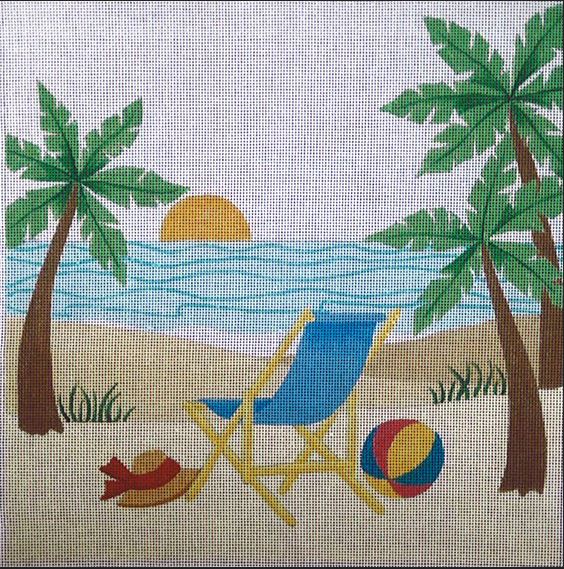 click here to view larger image of Beach Rest (hand painted canvases)