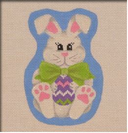click here to view larger image of Bow Tie Bunny (hand painted canvases)