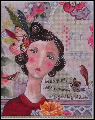 click here to view larger image of Hello Gentle Gratitude (hand painted canvases)