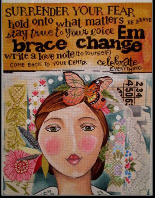 click here to view larger image of Come Back to Center (hand painted canvases)