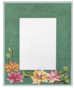 click here to view larger image of Lotus Garden Frame (hand painted canvases)