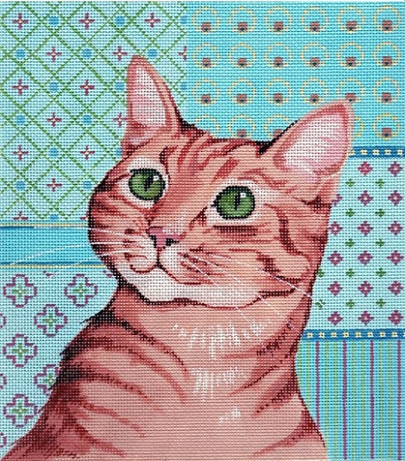 click here to view larger image of Orange Tabby (hand painted canvases)