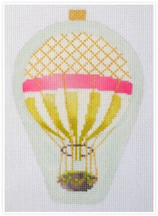 click here to view larger image of Mini Balloons Gold Stripe (hand painted canvases)