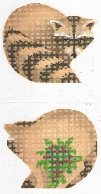 click here to view larger image of Raccoon Clip On Ornament (hand painted canvases)