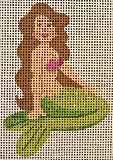 click here to view larger image of Green and Fuchsia Mini Mermaid (hand painted canvases)