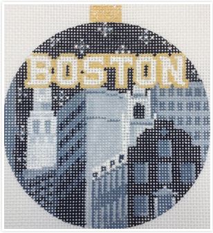 click here to view larger image of City Bauble - Boston (hand painted canvases)