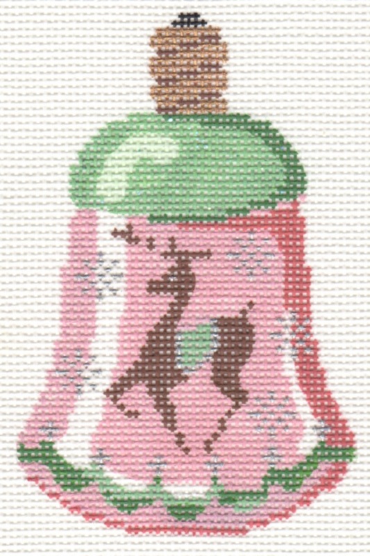 click here to view larger image of Retro Pink Bell Bulb (hand painted canvases)