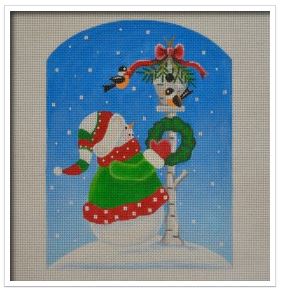 click here to view larger image of North Pole Snowman (hand painted canvases)