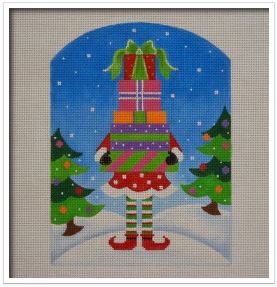 click here to view larger image of North Pole Elf (hand painted canvases)