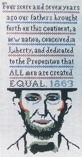 click here to view larger image of Lincoln (hand painted canvases)