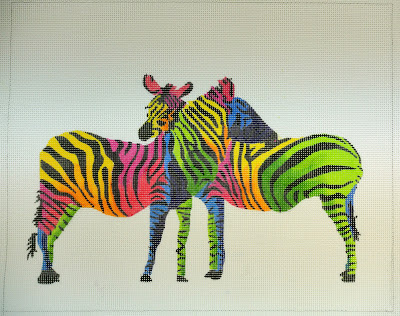 click here to view larger image of Wild Zebras (hand painted canvases)
