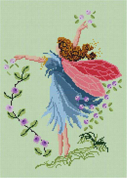 click here to view larger image of Blue Fairy (hand painted canvases)