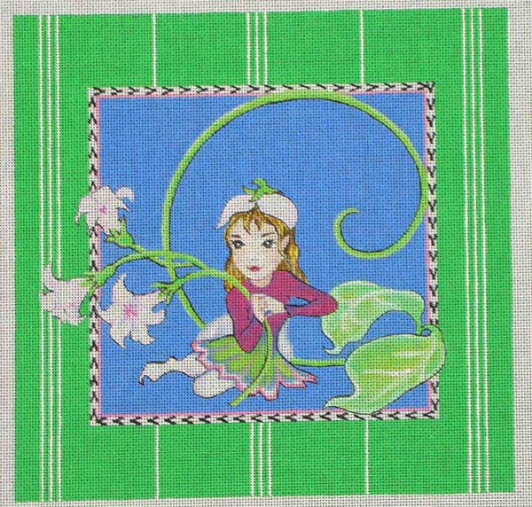click here to view larger image of Fairy With Flowers (hand painted canvases)