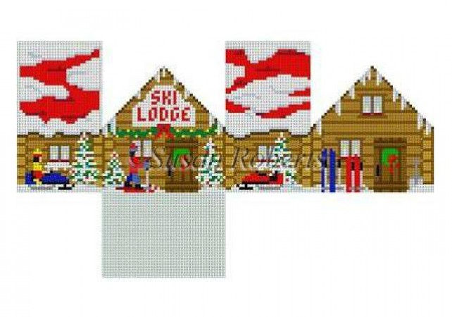 click here to view larger image of Ski Lodge  (hand painted canvases)