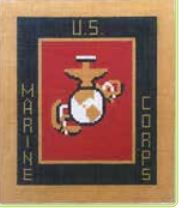 click here to view larger image of Marine Corp (hand painted canvases)