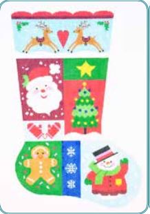 click here to view larger image of Sampler 1 Stocking (hand painted canvases)
