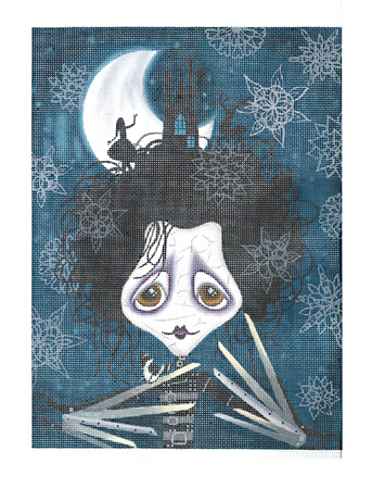 click here to view larger image of Edward Scissorhands w/Stitch Guide (hand painted canvases)