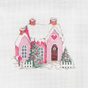 click here to view larger image of Xmas House IV - February (hand painted canvases)