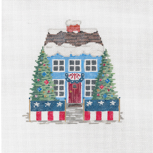 click here to view larger image of Xmas House I - July (hand painted canvases)