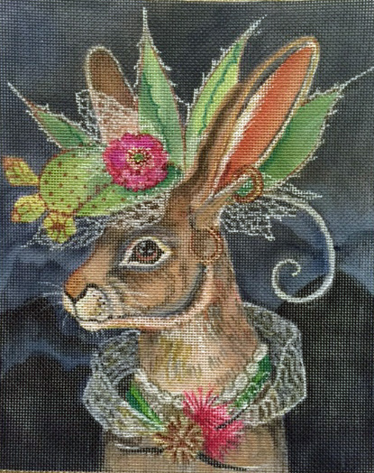 click here to view larger image of Jack Rabbit With Fantastic Hat (hand painted canvases)