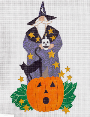 click here to view larger image of Happy Halloween Santa, The (hand painted canvases)
