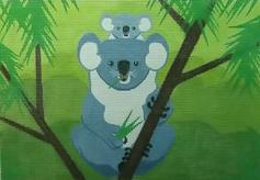 click here to view larger image of Koala and Baby (hand painted canvases)