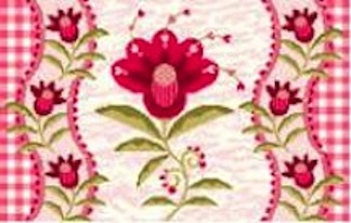 click here to view larger image of Pink Floral (hand painted canvases)