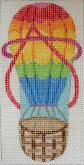 click here to view larger image of Hot Air Balloon Flipflop Eyeglass Case (hand painted canvases)