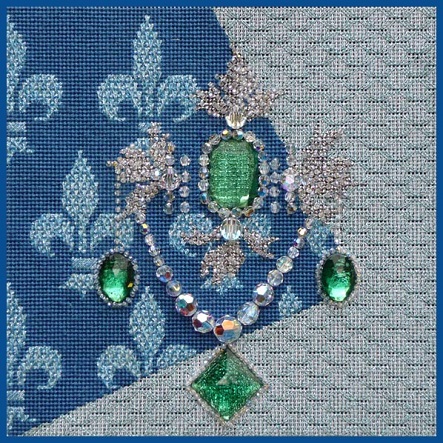 click here to view larger image of Queen Mums Brooch - Stitch Guide (books)