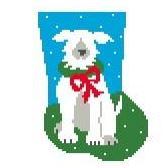 click here to view larger image of Dog Mini Sock (hand painted canvases)