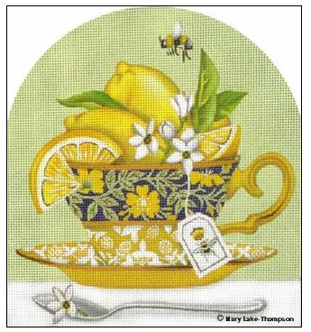 click here to view larger image of Lemon Cup (hand painted canvases)