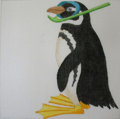 click here to view larger image of Diver Penguin (hand painted canvases)