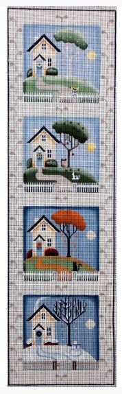 click here to view larger image of Seasonal Cottages (hand painted canvases)