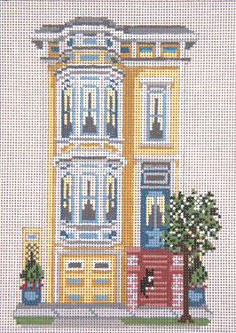 click here to view larger image of Pacific Heights Row House - 18ct (hand painted canvases)
