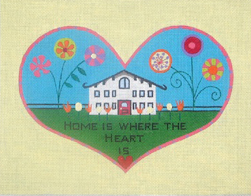 click here to view larger image of Home Is Where The Heart Is - 18ct (hand painted canvases)