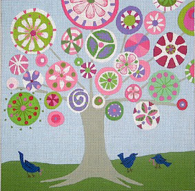 click here to view larger image of Tree of Life - Spring - 13ct (hand painted canvases)